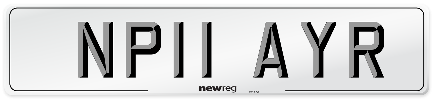 NP11 AYR Number Plate from New Reg